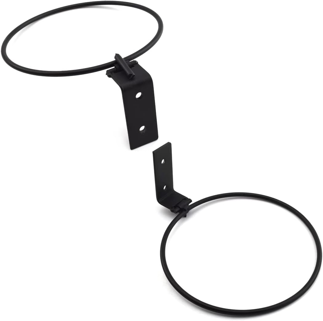 Soporte pared para plantas plegable 4.3" negro set 2
