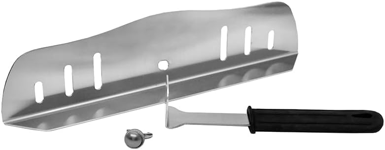 Deflectora puerta horno pizza acero inox 304 con agarre