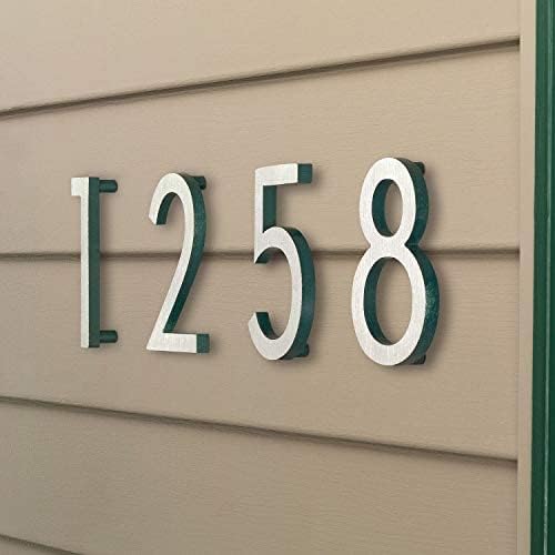 Número flotante casa 8x5.69" negro