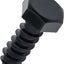 Tornillos cabeza hexagonal negra acero inox 304 18/8 20pzas