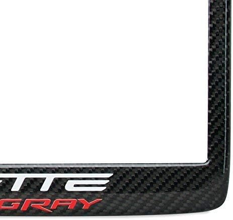 Marco matrícula fibra carbono para Corvette 14-19