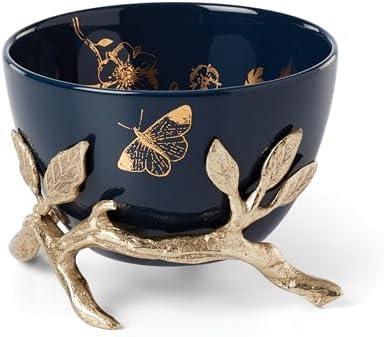 Bowl con soporte dorado 4.5x2.75pulg