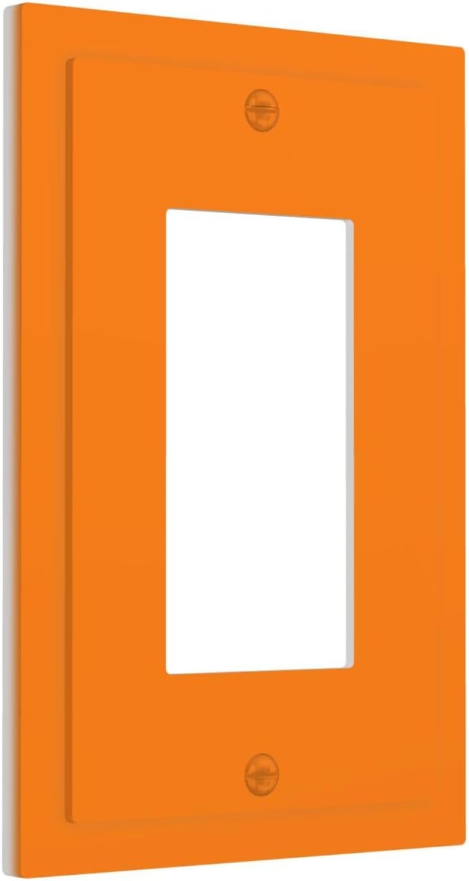 Cubierta interruptor decorativa naranja GFCI USB mediano