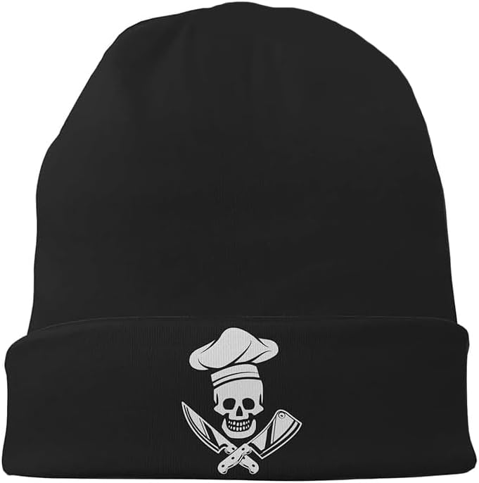 Gorro unisex calavera invierno suave color negro