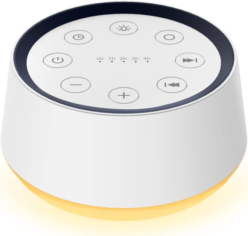 Máquina sonido relajante con luz 12 colores y 36 niveles