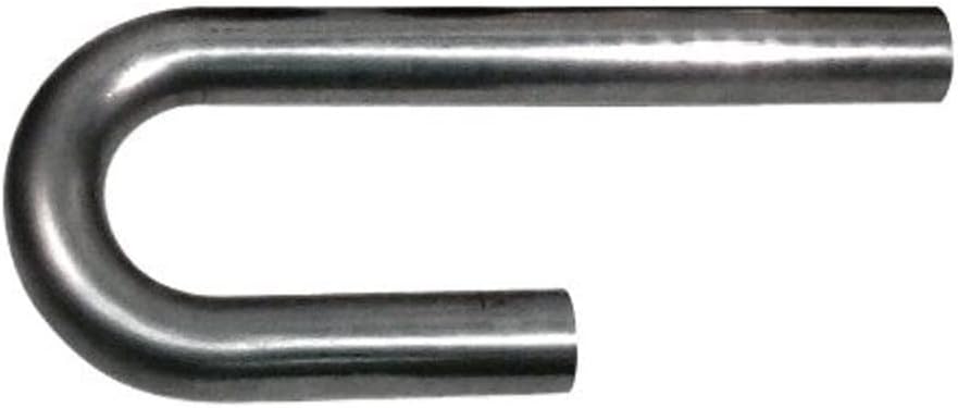 Tubo escape acero suave 2.5pulg radio 4pulg