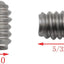 Juego llaves hex 4-40x5/32 pulg 25uds acero inox