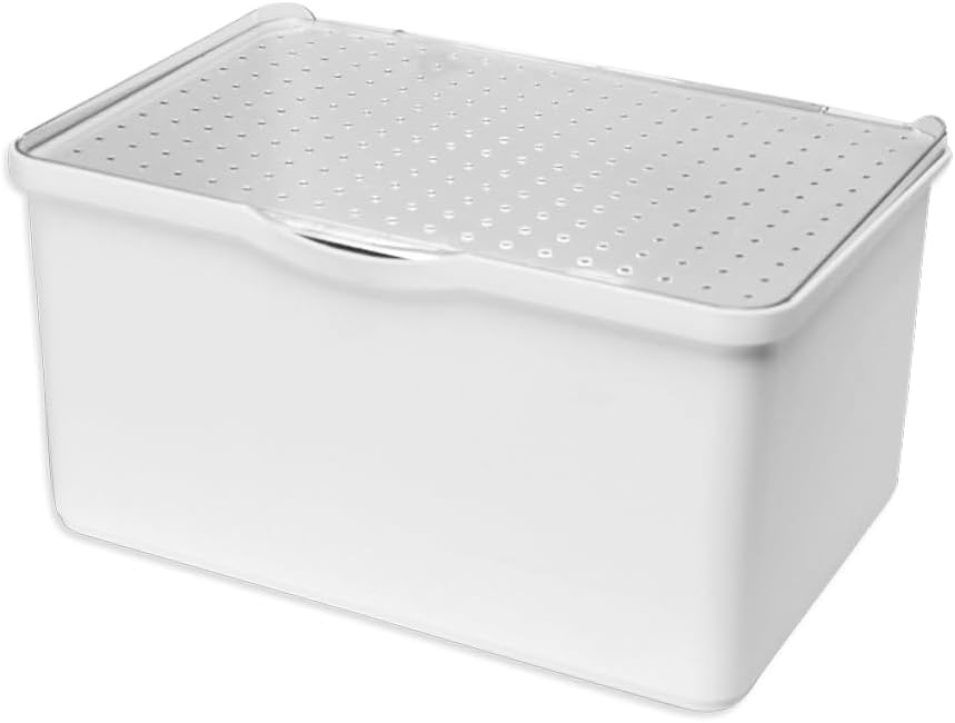 Papelera Apilable con Tapa de Plástico para Oficina y Hogar