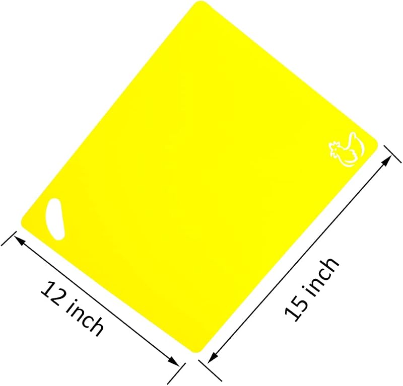 Set 4 Tablas Cortar Plástico Flexible con Asas