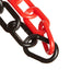 Cadena plástica barrera 2pulg Rojo/Negro