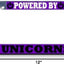 Funda marco matrícula diseño unicornio