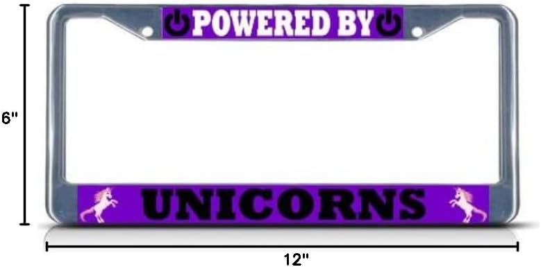 Funda marco matrícula diseño unicornio
