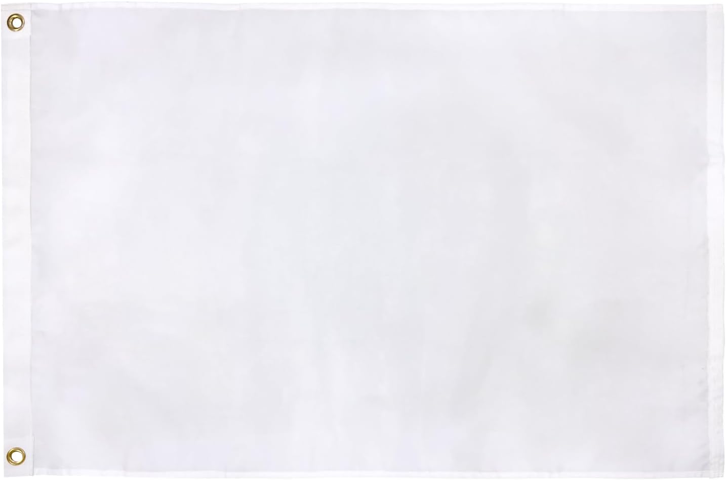 Bandera blanca lona 3x5ft con ojales latón
