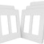 Cubierta interruptor doble acabado mate placa pared 4.53x4.56