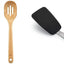 Set 3 Pzas Utensilios Madera y Espátula Silicona
