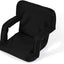 Sillón estadio reclinable portátil ajustable Negro