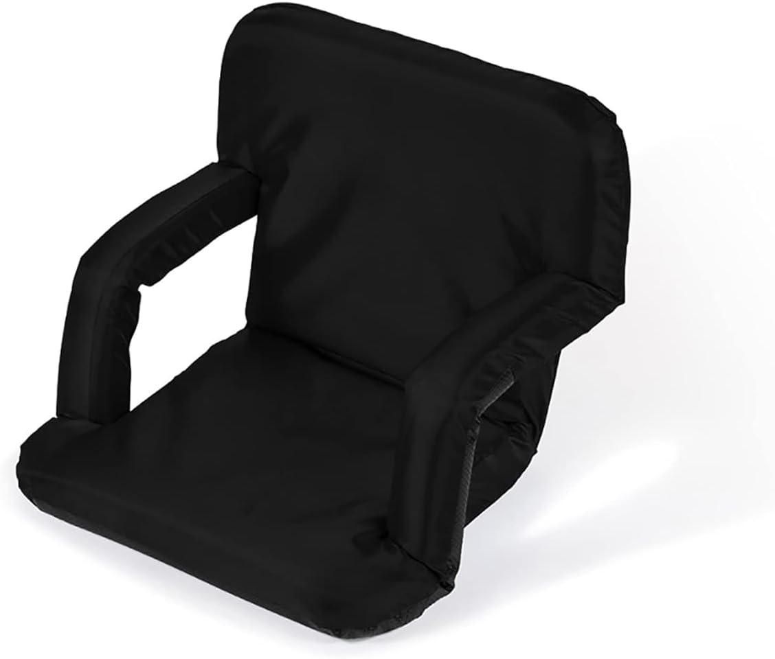 Sillón estadio reclinable portátil ajustable Negro