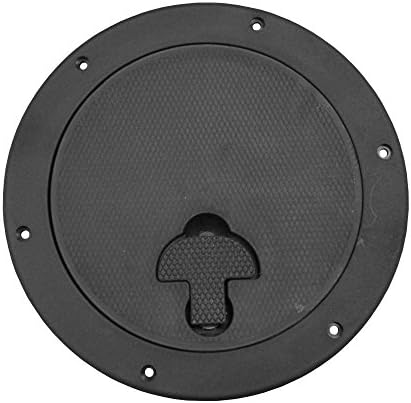 Placa cubierta bloqueo 8pulg color negro