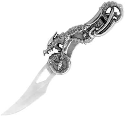 Cuchillo plegable ciclo dragón fantasía