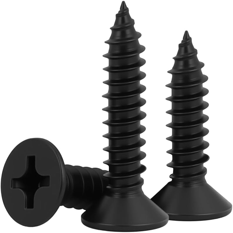 Tornillos chapa cabeza plana #10x1 pack 100 acero inox 304