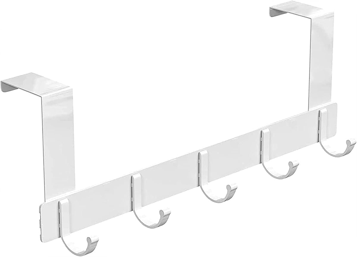 5 Ganchos Organizador Puerta Dormitorio Baño Ropa Bolsas
