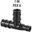 Set 10 accesorios PEX A 1x3/4 pulg codo reductor