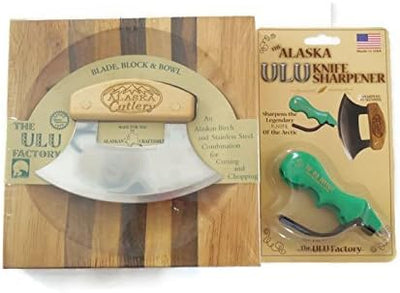 Set cubiertos y cuenco Ulu con afilador cuchillo picador
