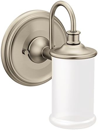 Accesorio baño doble montaje con luz vidrio esmerilado