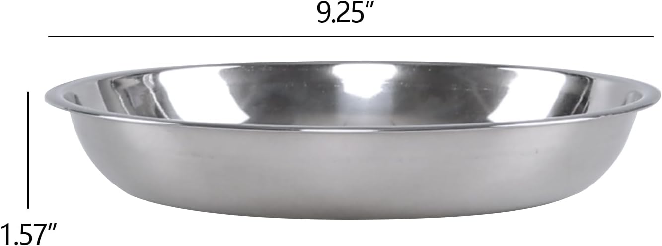 4 Pzas Placas Acero Inox para Acampar