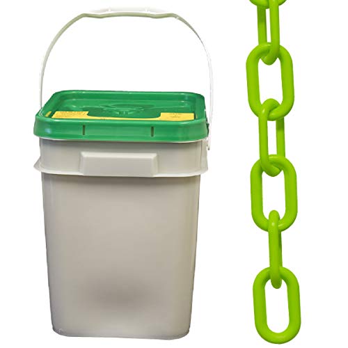 Cubo cadena plástico seguridad 1.5" 300 ft
