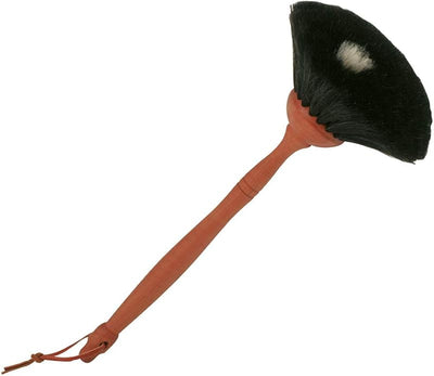 Cepillo polvo cerdas cabra mango madera 13pulg negro