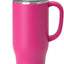 Vaso acero inox 40oz con asa popote aislado rosa intenso