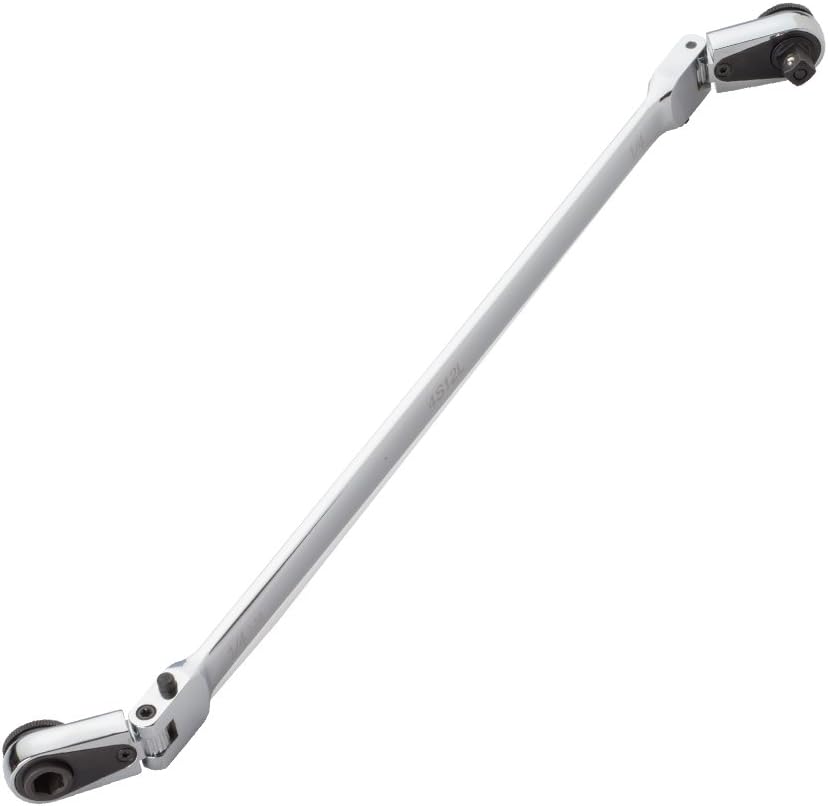 Barra 1/4pulg cromada cabezas flexibles transmisión magnética