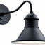 Lámpara pared exterior 16.75pulg color negro