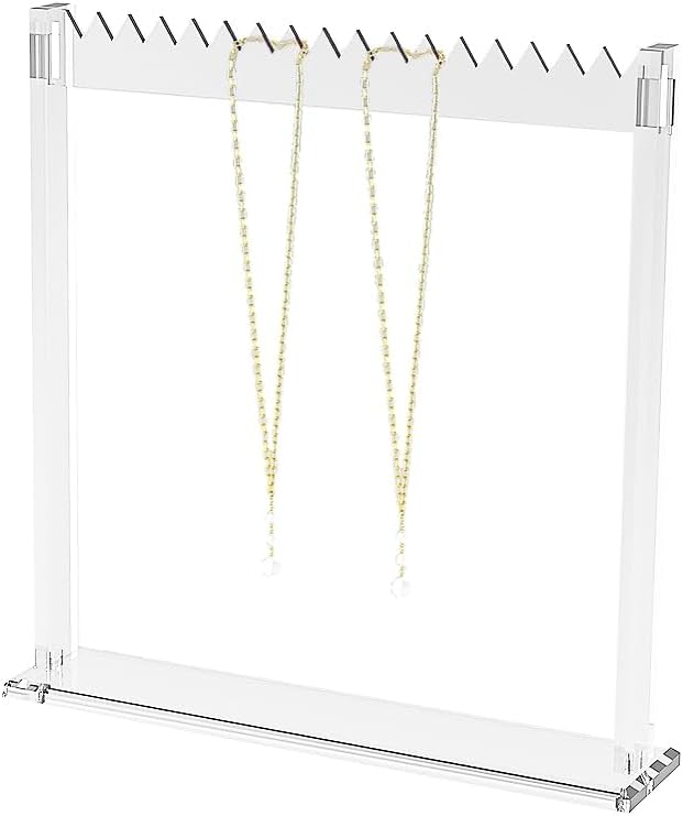 Soporte acrílico organiz. joyas transparente