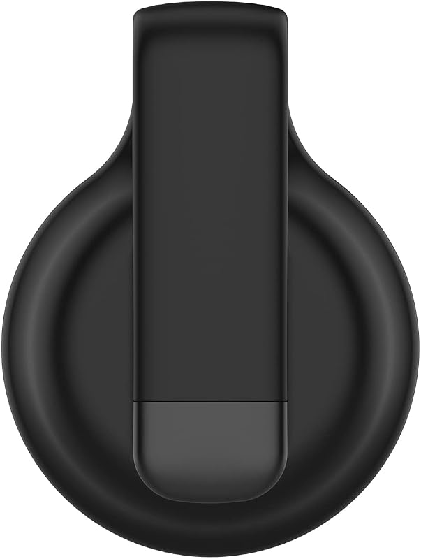 Soporte clip para Airtag con funda silicona suave negro
