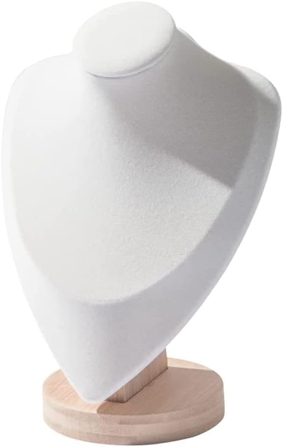 Soporte joyas bambú 9" para hogar tienda beige