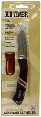 Cuchillo plegable 7.7pulg acero inox mango madera