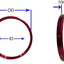 Set 4 anillos buje metal 2.857"