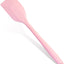 Espátula silicona rosa 10.8pulg cocina flexible antiadherente