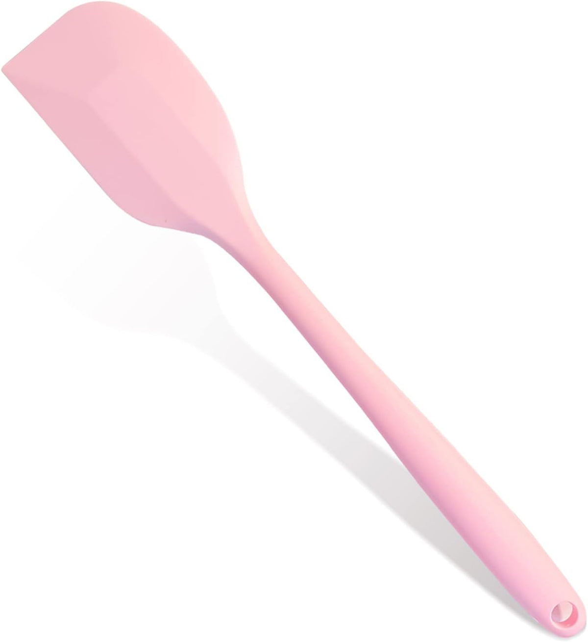 Espátula silicona rosa 10.8pulg cocina flexible antiadherente
