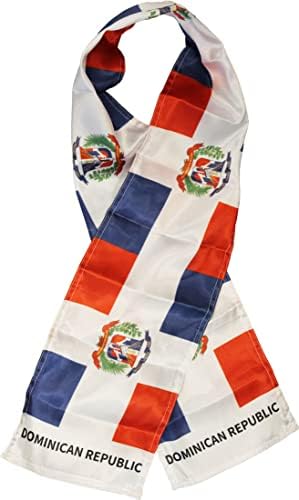 Bufanda ligera con bandera República Dominicana