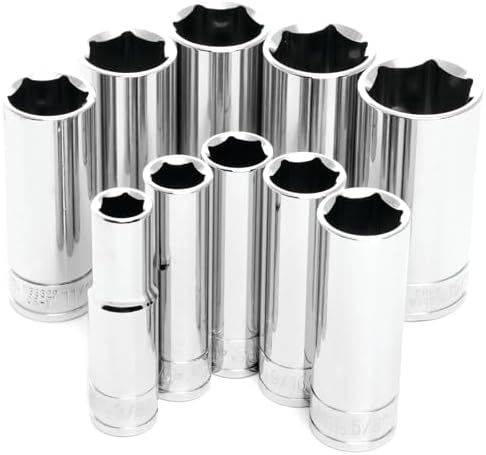 Set 10 Pzas Llaves Profundas SAE 3/8"