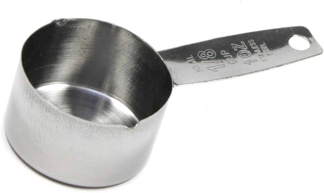 Cuchara medidora café acero inox 1 onza con asa