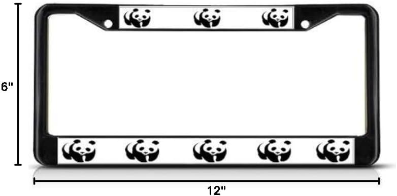 Cubierta placa matrícula marco oso panda