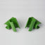 50 Clips Conector Plástico para Estacas Jardinería Verde 0.787pulg