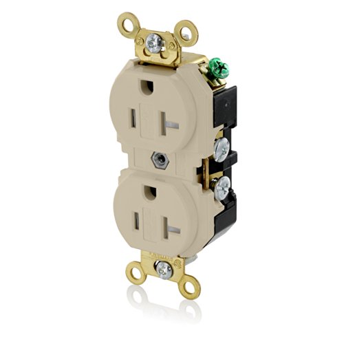 Receptáculo dúplex 20A 125V grado industrial marfil