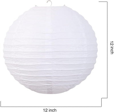 5 Linternas papel estilo chino decoración fiestas 12pulg