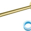Brazo ducha acero inox 16" oro cepillado