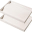 2 Bandejas Apilables para Joyas con 20 Ganchos Beige